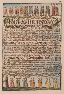 無邪気さと経験の歌、プレート10、 作： William Blake